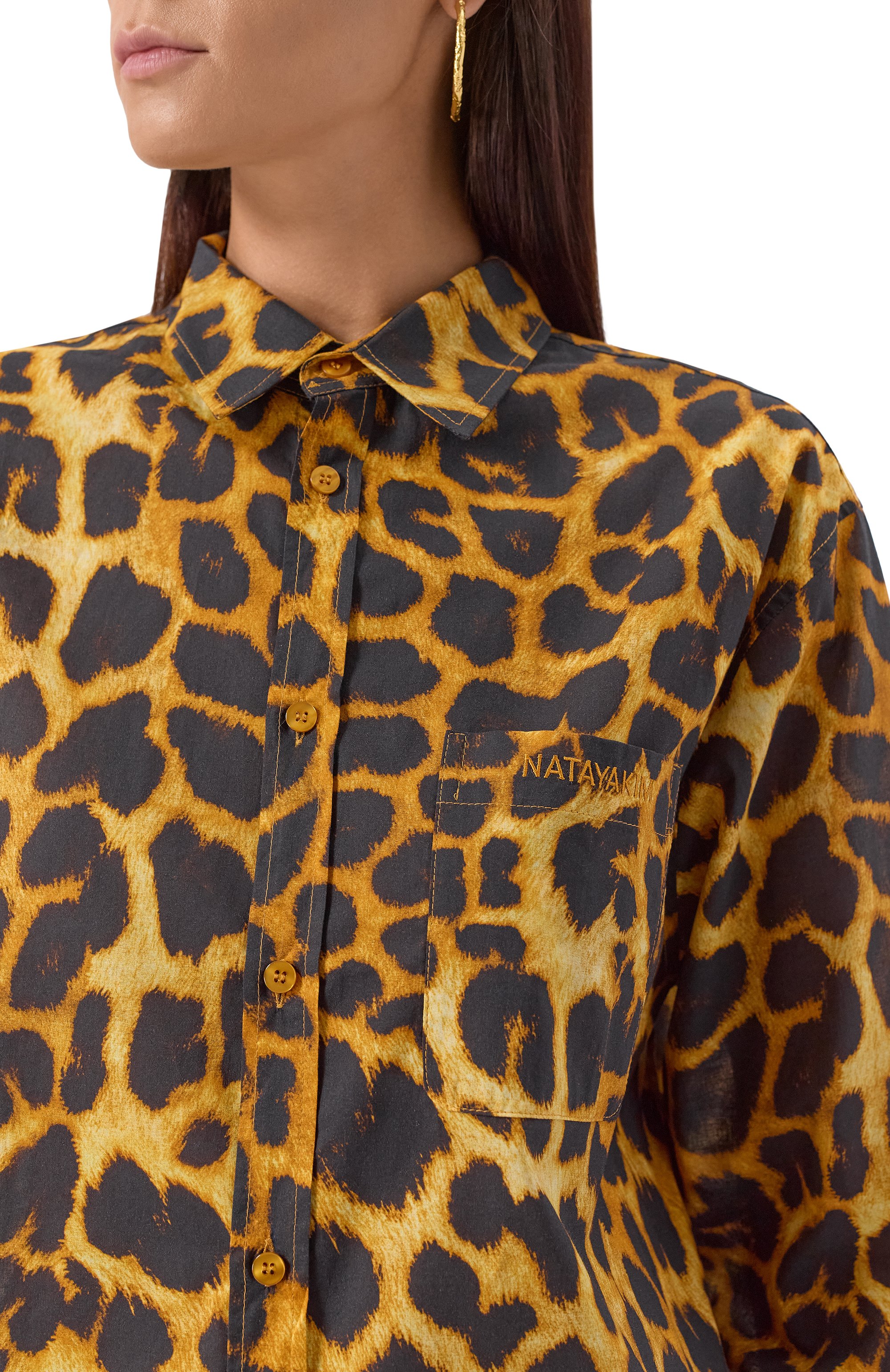 Хлопковая рубашка NATAYAKIM, арт. NY-400BWP, фото 5