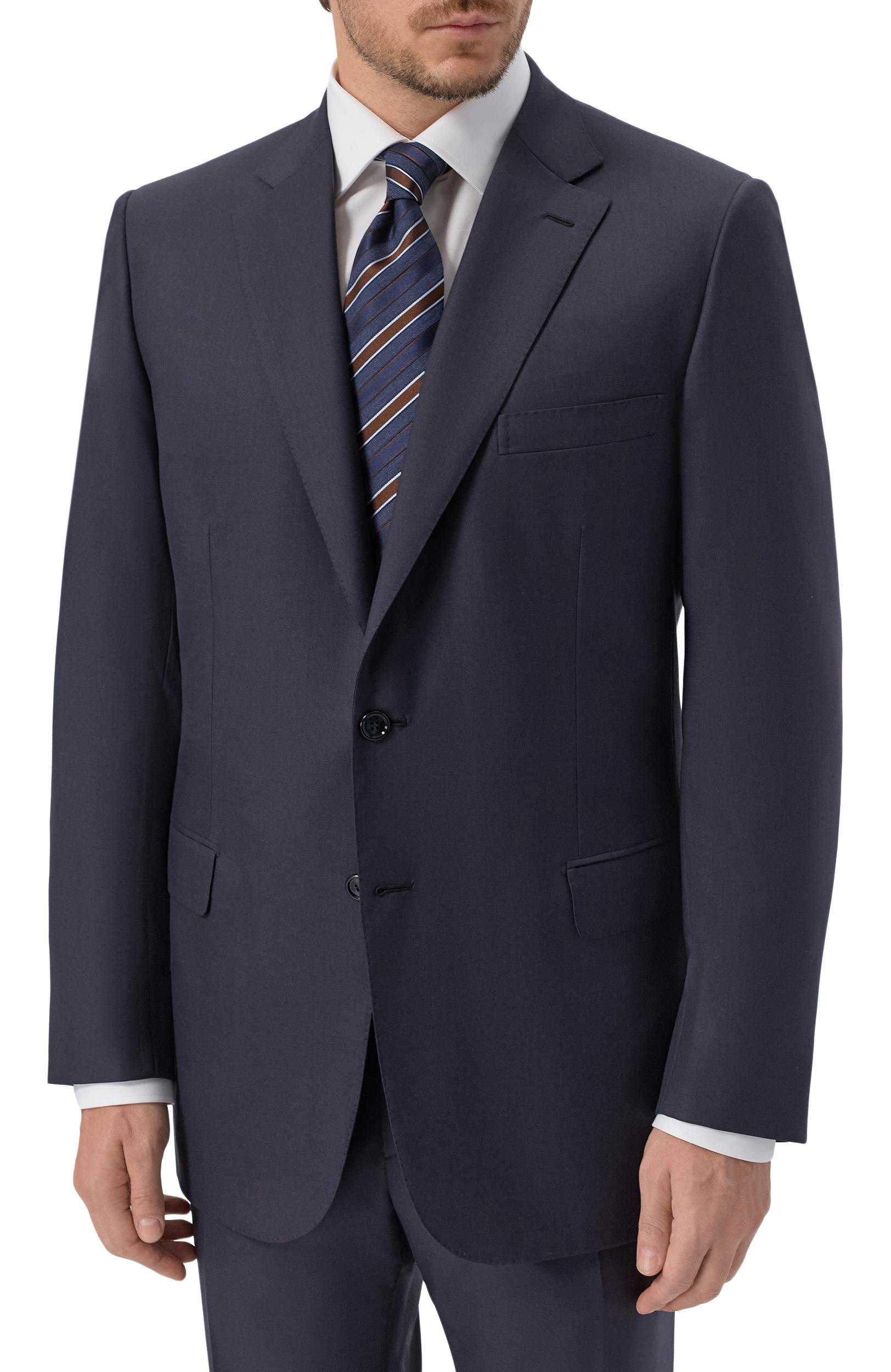 Шерстяной костюм BRIONI темно-синего цвета по цене 699500 руб., арт. RA000L/P5AMJ_001, фото 2 Шерстяной костюм BRIONI, арт. RA000L/P5AMJ_001, фото 2