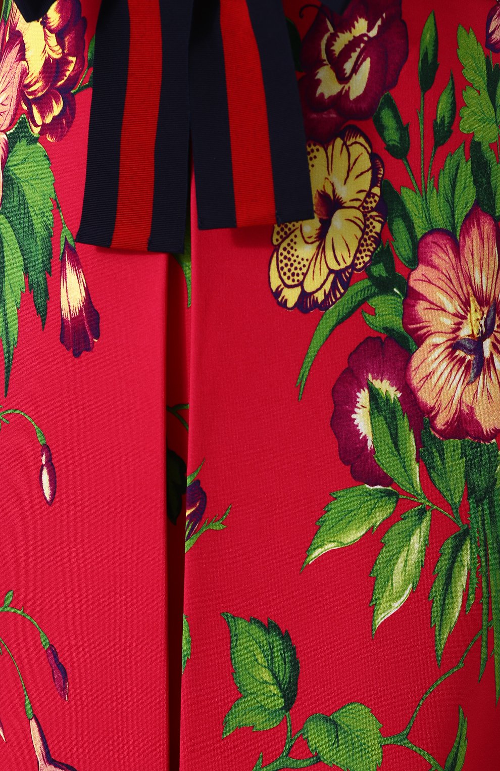 Приталенное мини-платье с завышенной талией и принтом GUCCI, арт. 501488/X7B05, фото 5