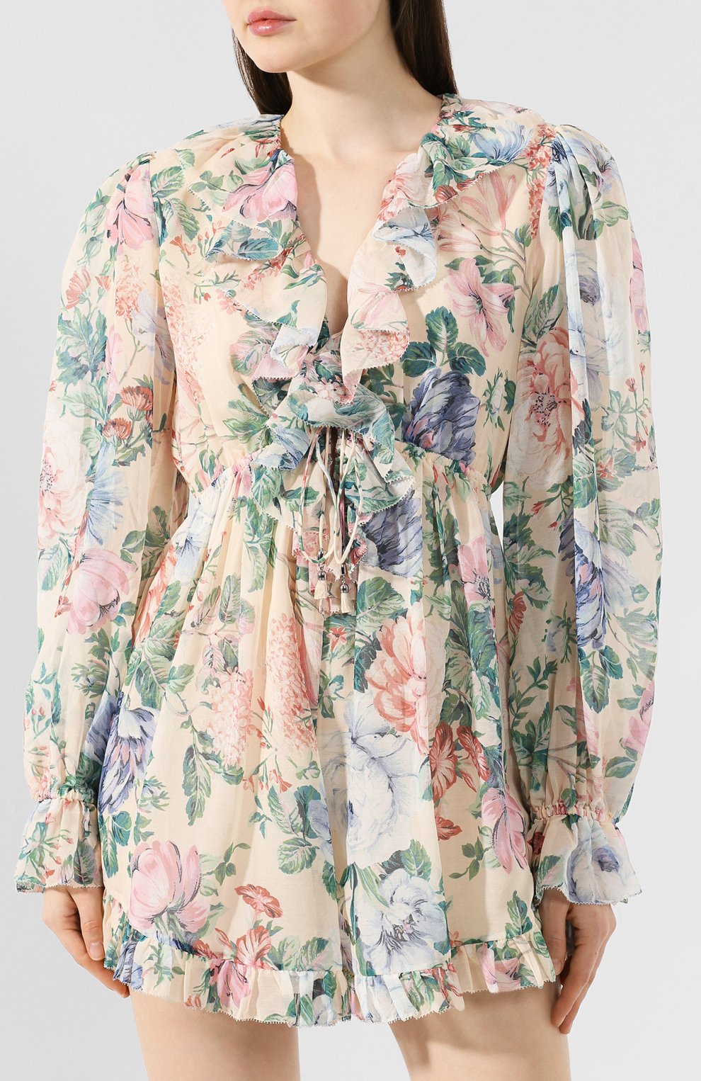 Комбинезон из смеси хлопка и шелка ZIMMERMANN, арт. 6578YVER, фото 3