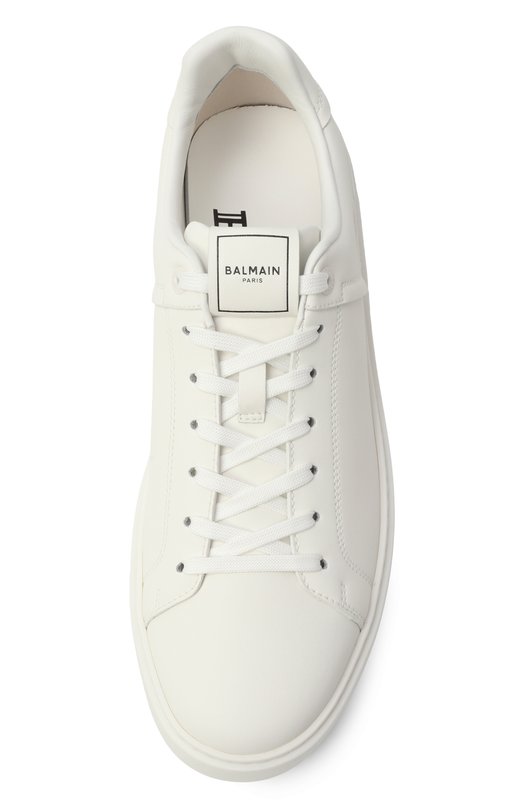 Кожаные кеды B-Court Balmain FM1VI288/LVTR Белый  FM1VI288/LVTR Фото 6