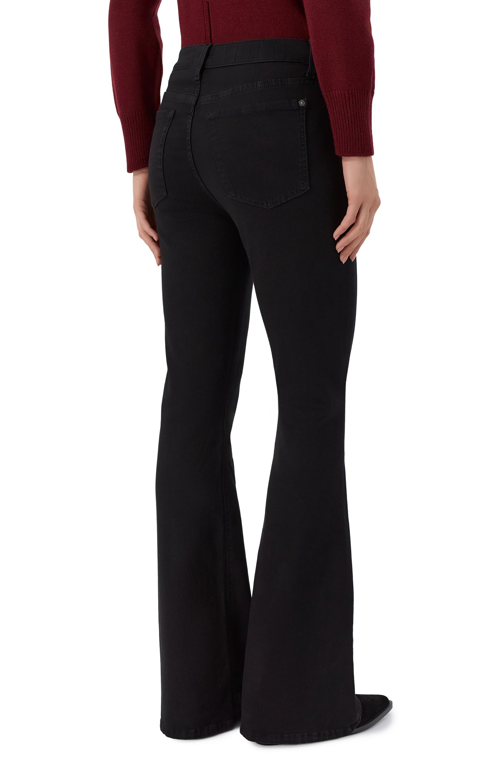 Джинсы ali 7 FOR ALL MANKIND черного цвета по цене 31900 руб., арт. 7E90526-SIB, фото 4 Джинсы ali 7 FOR ALL MANKIND, арт. 7E90526-SIB, фото 4
