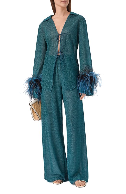 Брюки OSEREE LPF202/LUREX/SAND Зелёный  LPF202/LUREX/SAND Фото 2