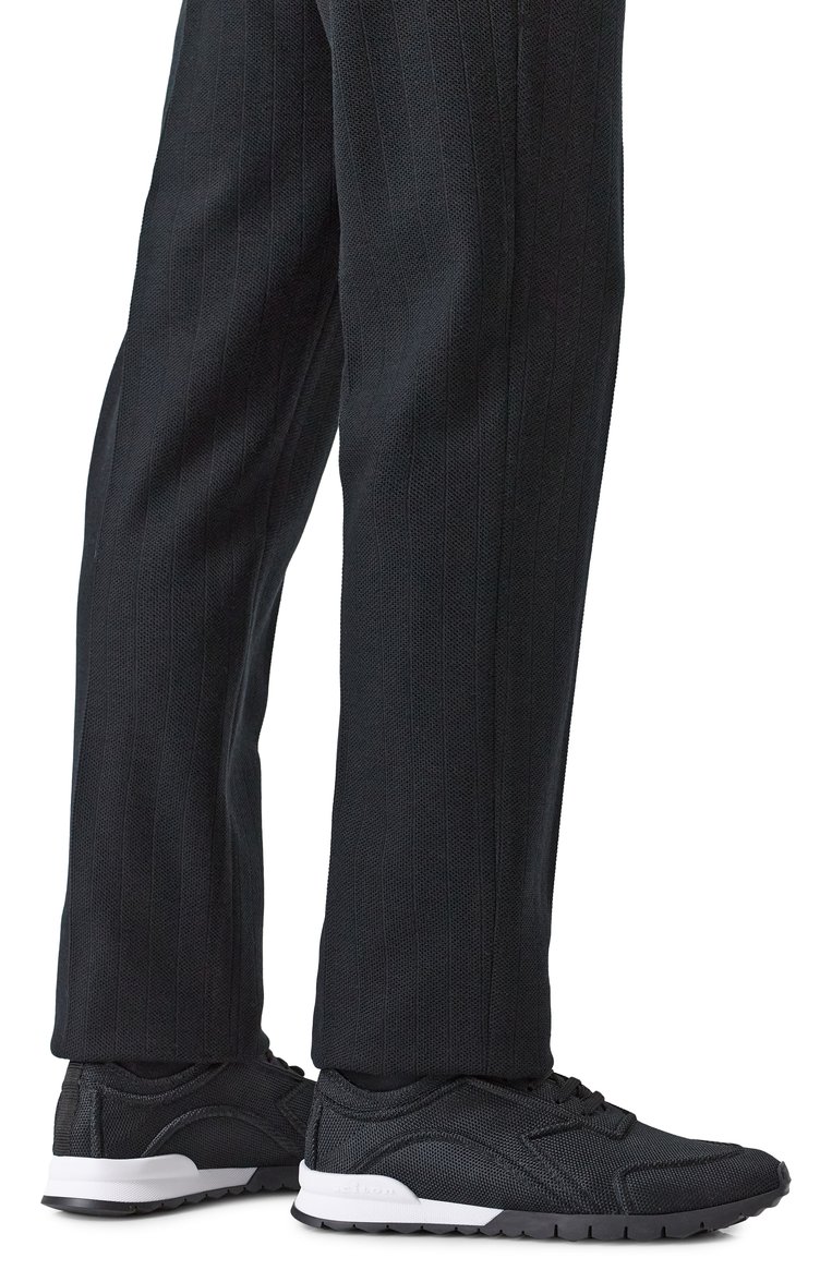 Мужские текстильные кроссовки KITON черного цвета, арт. USSA325N0106303 | Фото 3 (Подошва: Массивная; Материал внешний: Текстиль; Материал внутренний: Натуральная кожа; Драгоценные камни: Проставлено; Материал сплава: Проставлено; Материал утеплителя: Без утеплителя; Кросс-КТ: Низкие; Стили: Классический)