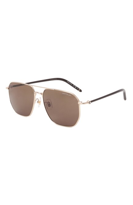 Женские солнцеза�щитные очки MONTBLANC коричневого цвета, арт. MB0367SA 003 | Фото 1 (Региональные ограничения белый список (Axapta Mercury): Не проставлено; Нос: Не проставлено)