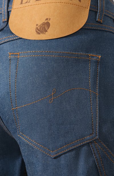 Укороченные джинсы LANVIN синего цвета по цене 66000 руб., арт. RW-TR503D-DZ01-H19, фото 5 Укороченные джинсы LANVIN, арт. RW-TR503D-DZ01-H19, фото 5