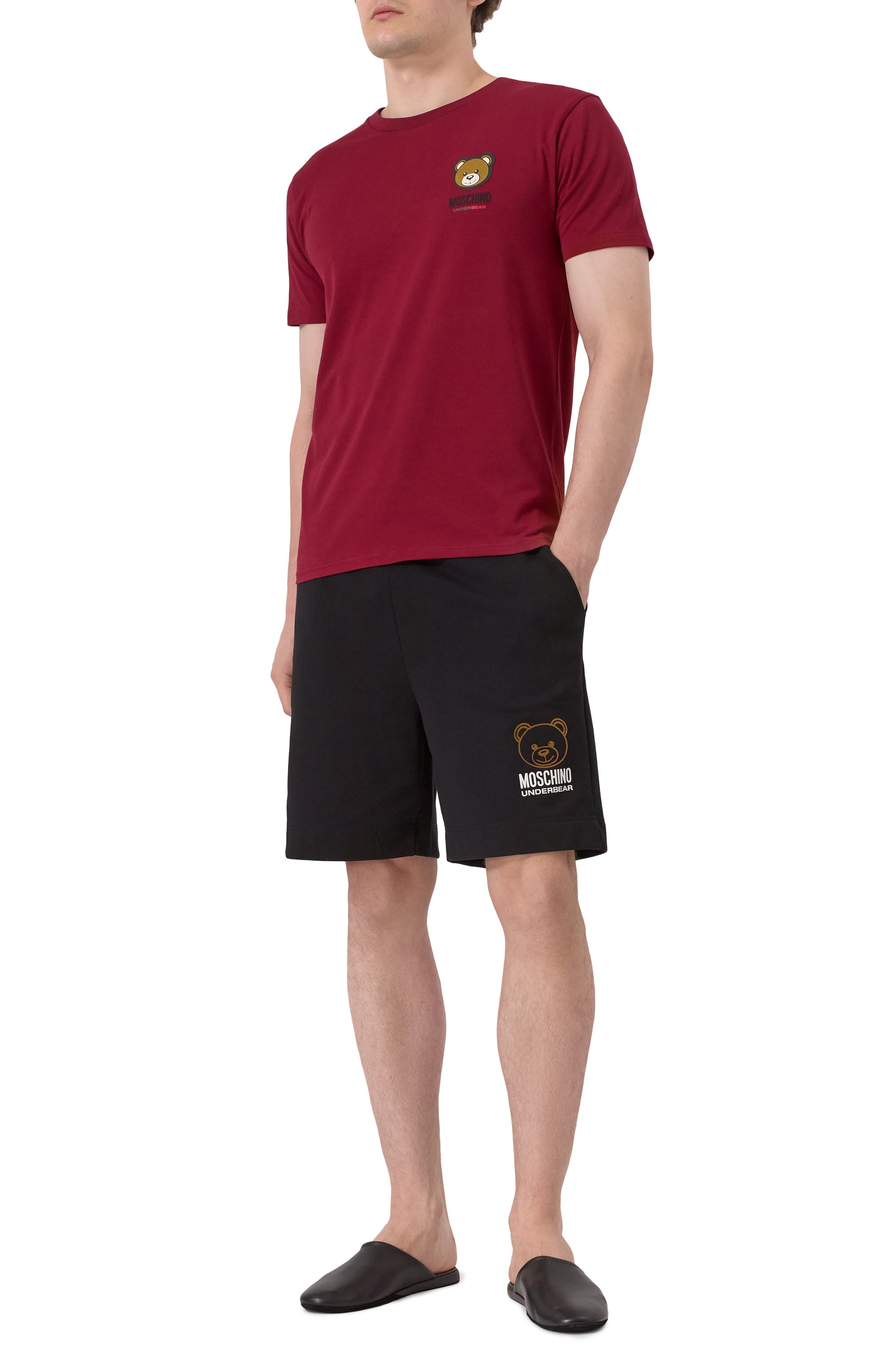 Кожаные домашние туфли SANTONI, арт. PMXGA1644XXX1CLB, фото 2