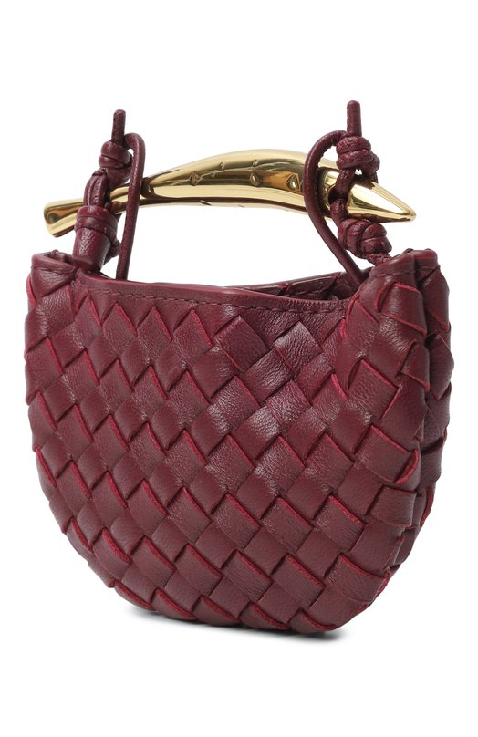 Сумка Miniature Sardine Bottega Veneta 836834/V5QE0 Бордовый  836834/V5QE0 Фото 5