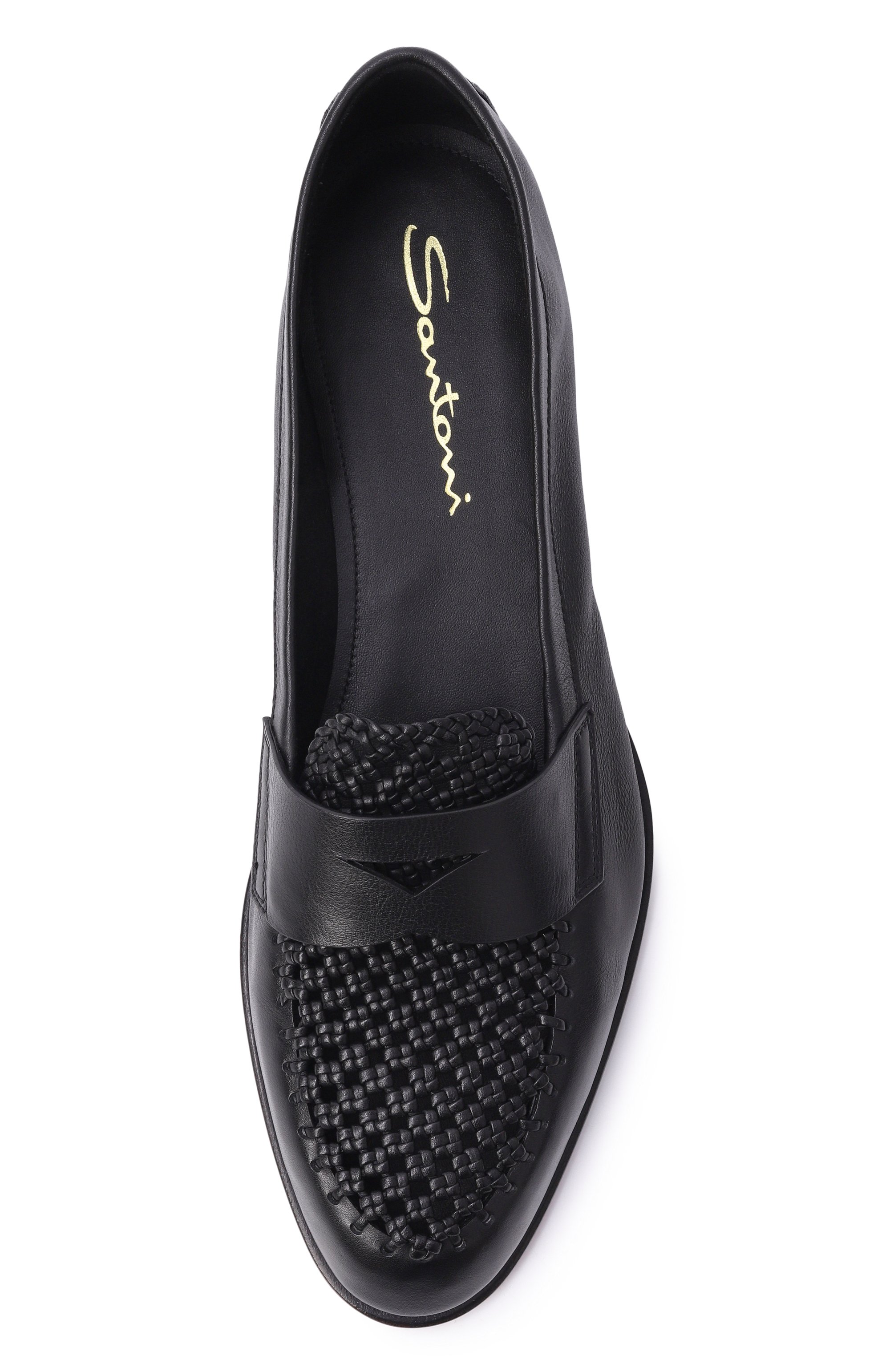 Кожаные пенни-лоферы SANTONI, арт. WUSG72100HAFSYWE, фото 6