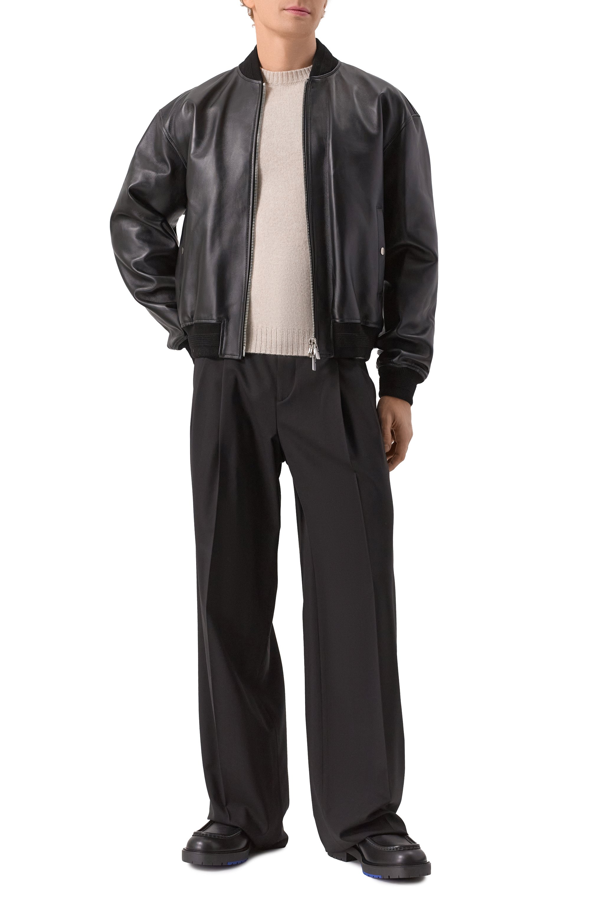 Кожаные лоферы raft BURBERRY, арт. 8101534, фото 2