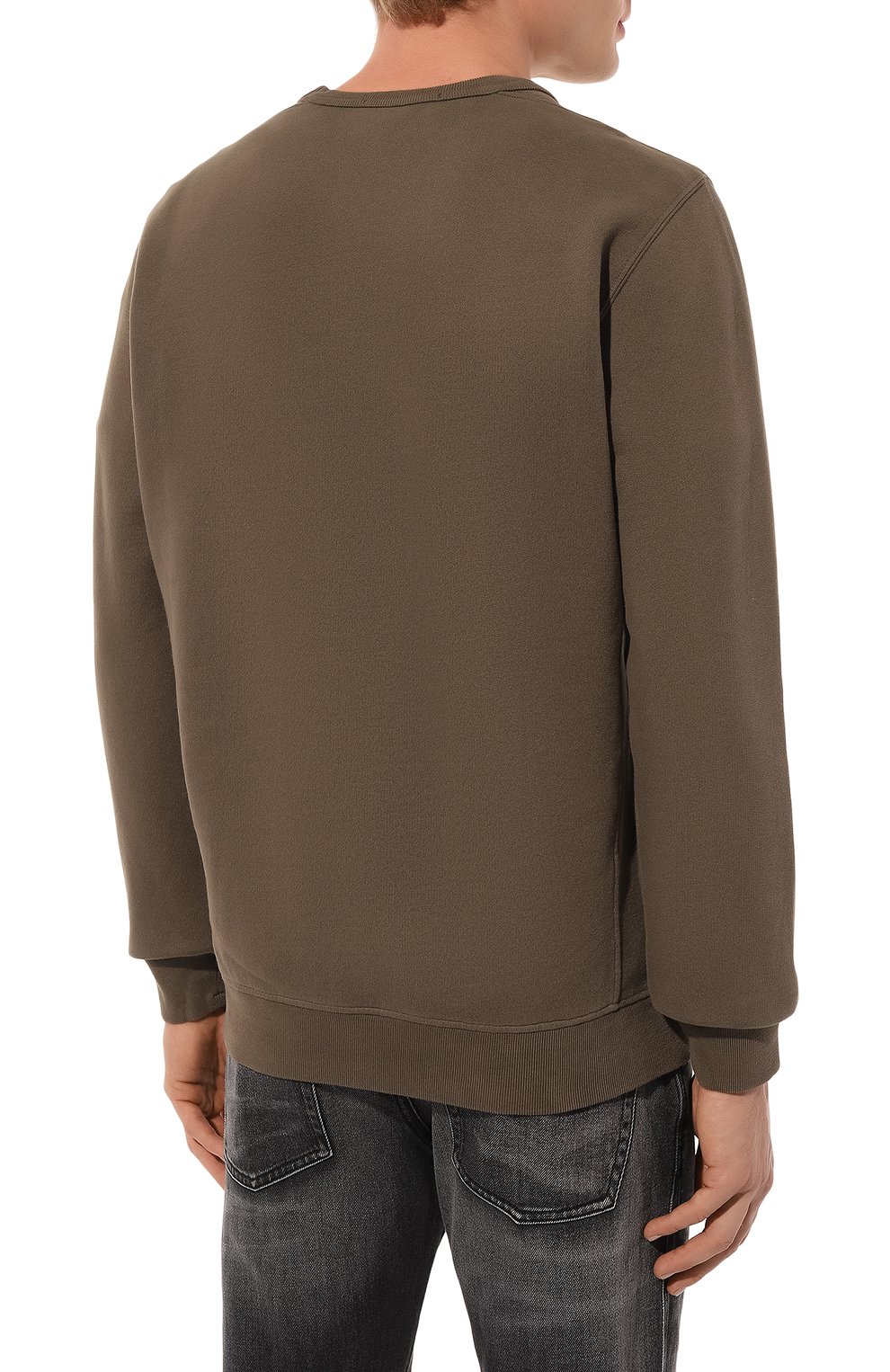 Хлопковый свитшот STONE ISLAND хаки цвета по цене 39900 руб., арт. 811562420, фото 4 Хлопковый свитшот STONE ISLAND, арт. 811562420, фото 4