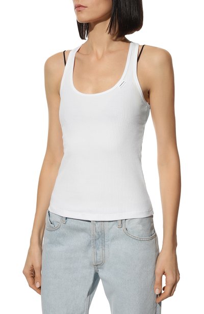 Хлопковая майка CHANTELLE белого цвета по цене 6870 руб., арт. C15P60, фото 3 Хлопковая майка CHANTELLE, арт. C15P60, фото 3