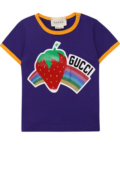 Хлопковая футболка с принтом GUCCI, арт. 526665/X3076, фото 1
