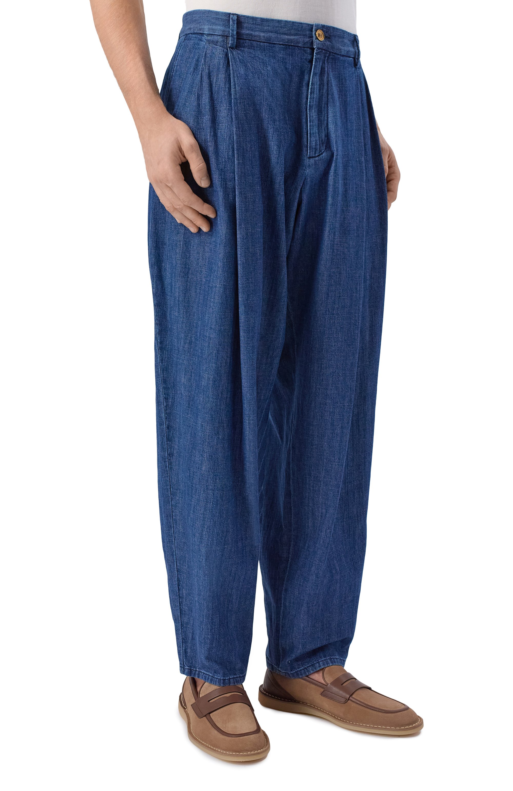 Хлопковые брюки DOLCE & GABBANA, арт. GP1L9D/G80M4, фото 3