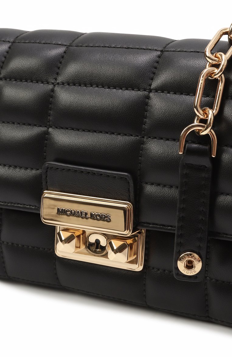 Женская сумка tribeca convertible MICHAEL MICHAEL KORS черного цвета, арт. 32S4G2RC9L | Фото 3 (Материал: Натуральная кожа; Ремень/цепочка: На ремешке; Размер: mini)