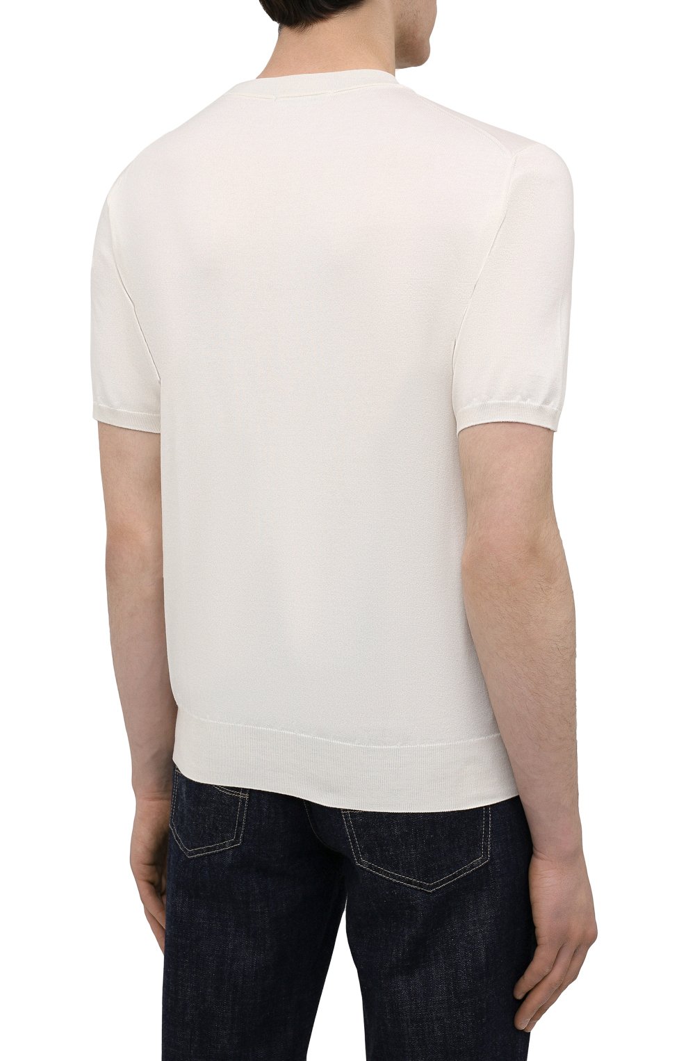 Хлопковый джемпер FIORONI кремового цвета по цене 41300 руб., арт. MK20260A2, фото 4 Хлопковый джемпер FIORONI, арт. MK20260A2, фото 4