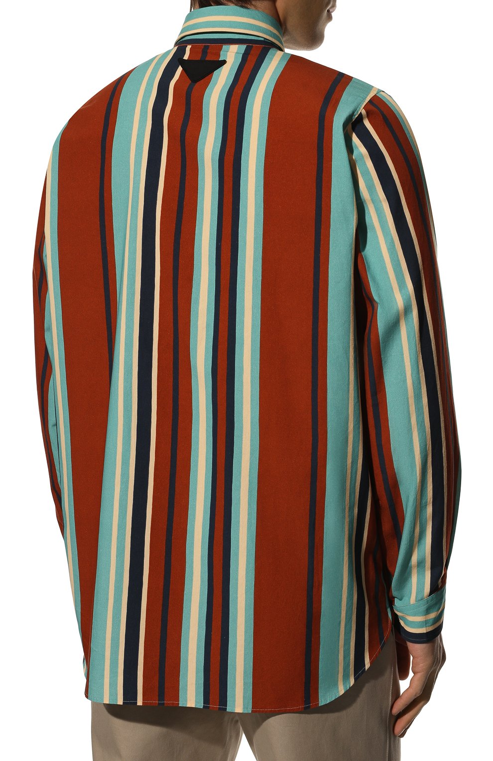 Хлопковая рубашка PRADA, арт. SC568-10EN-F0046-221, фото 4