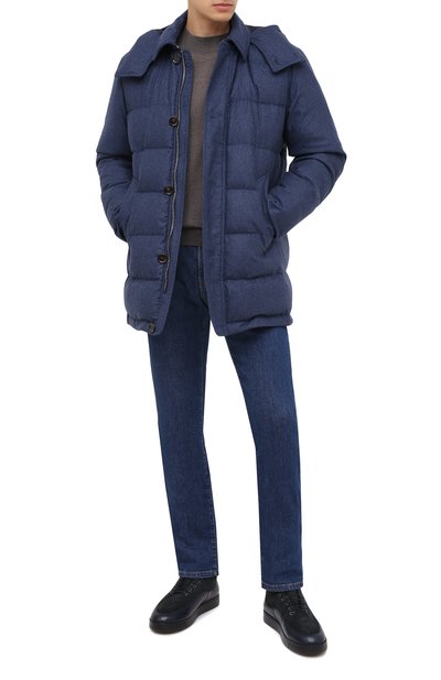 Пуховик KIRED синего цвета по цене 232500 руб., арт. WFAYAL2W7203004000, фото 3 Пуховик KIRED, арт. WFAYAL2W7203004000, фото 3