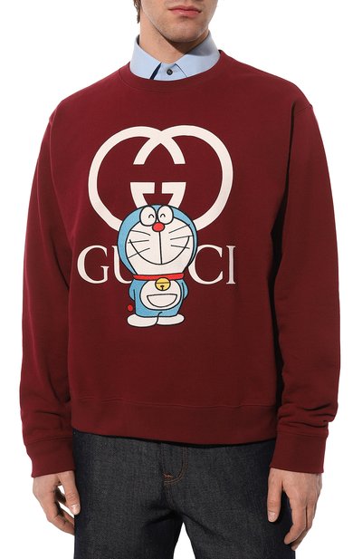 Хлопковый свитшот doraemon x gucci  GUCCI, арт. 626990 XJDE1, фото 3