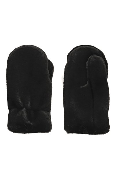 Варежки SASHA KIM черного цвета по цене 9500 руб., арт. УТ-00001524, фото 2 Варежки SASHA KIM, арт. УТ-00001524, фото 2