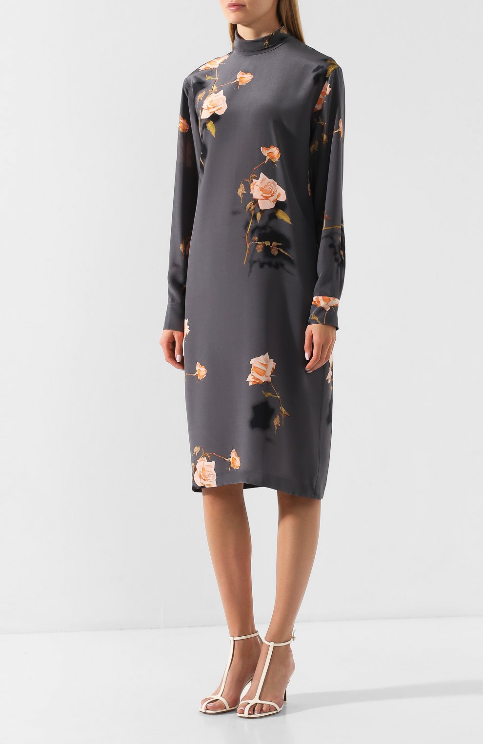 Шелковое платье DRIES VAN NOTEN, арт. 192-11076-8200, фото 3