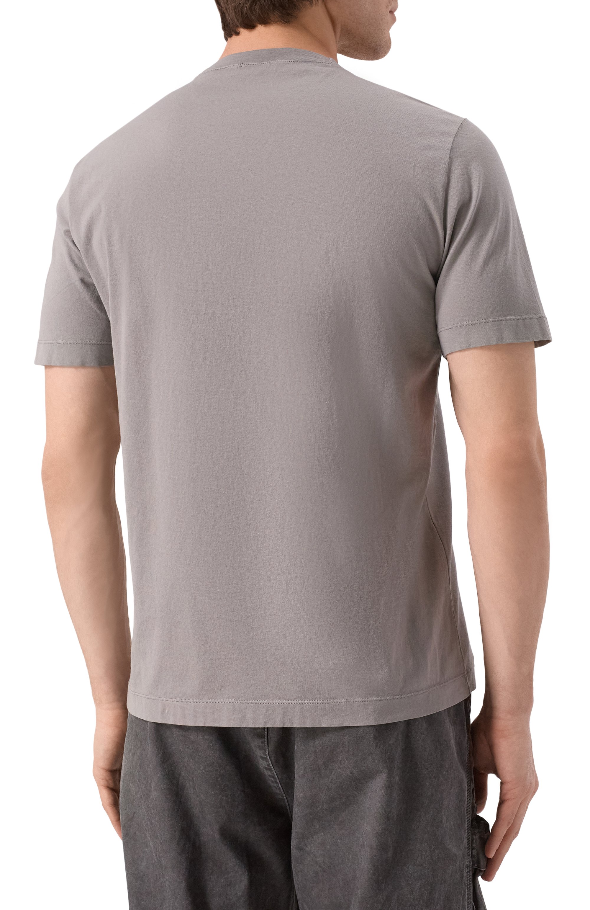 Хлопковая футболка TRANSIT серого цвета по цене 12450 руб., арт. CFUTRZ1362, фото 4 Хлопковая футболка TRANSIT, арт. CFUTRZ1362, фото 4