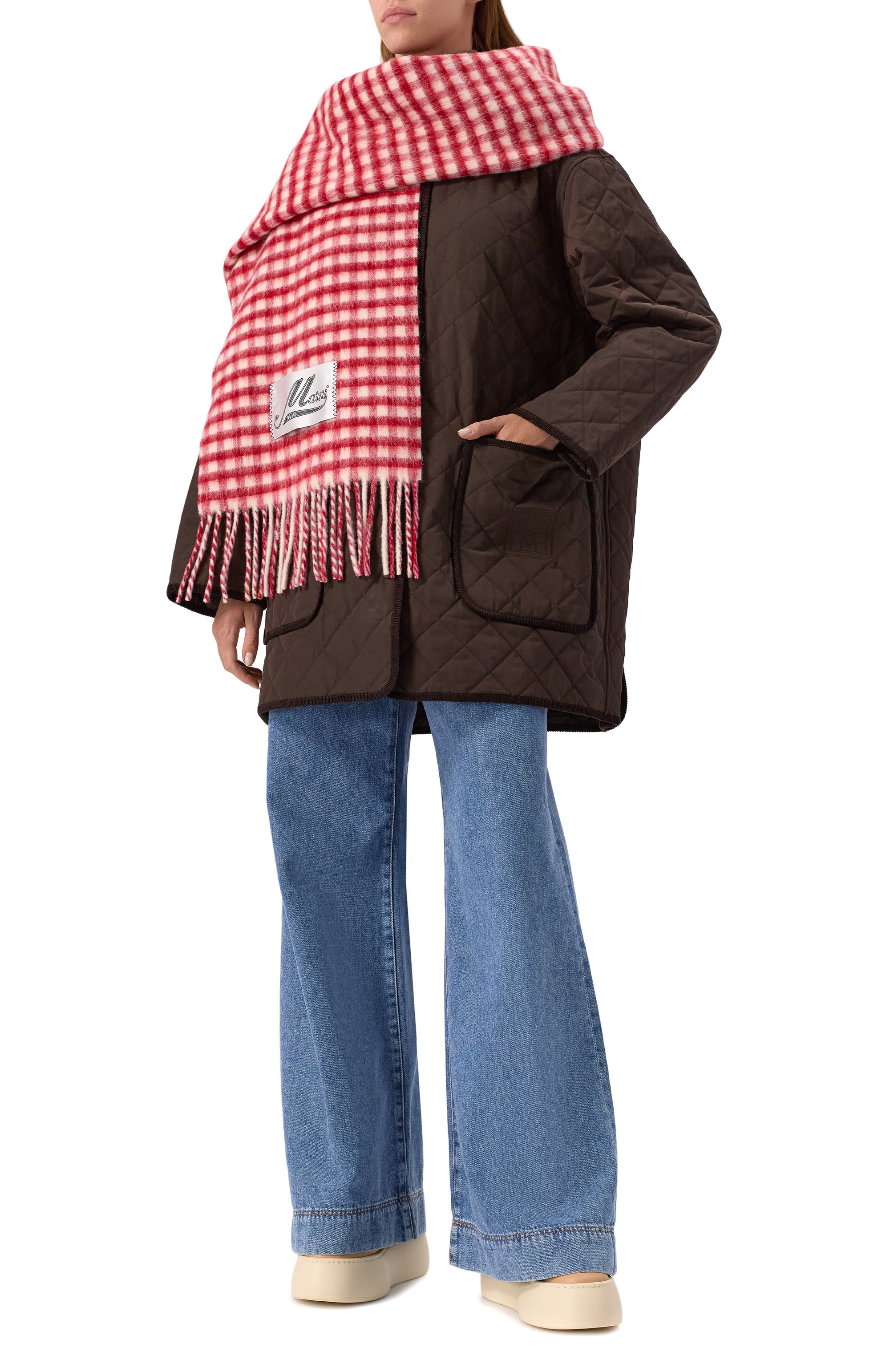 Шерстяной шарф MARNI, арт. SCMC0133Y0/UAW045, фото 2