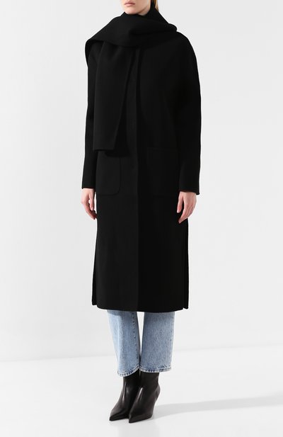 Шерстяное пальто ERMANNO ERMANNO SCERVINO черного цвета по цене 85000 руб., арт. 45T CP02 VIN, фото 3 Шерстяное пальто ERMANNO ERMANNO SCERVINO, арт. 45T CP02 VIN, фото 3