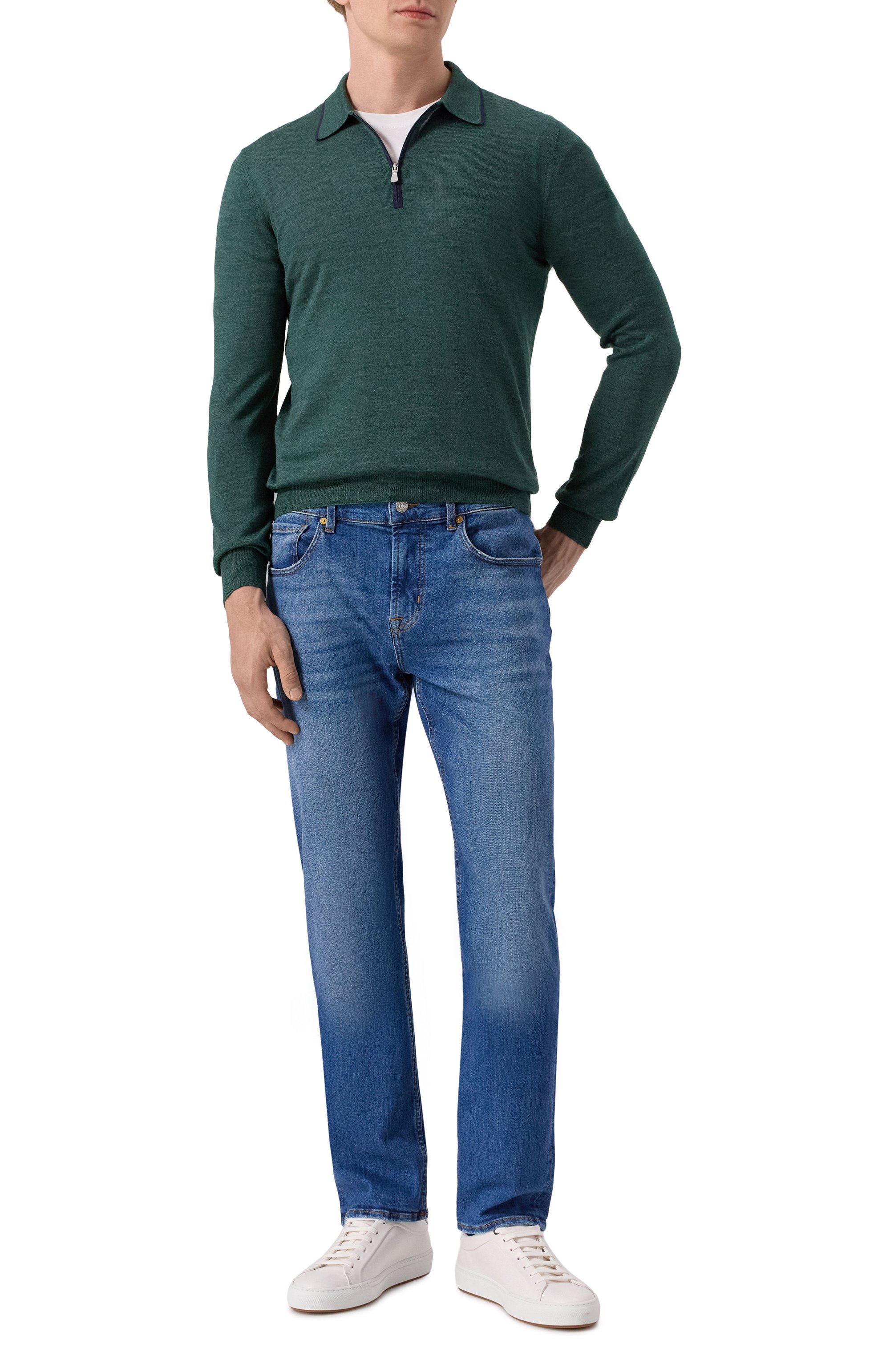 Поло из шерсти и шелка GRAN SASSO, арт. 57146/13125, фото 2