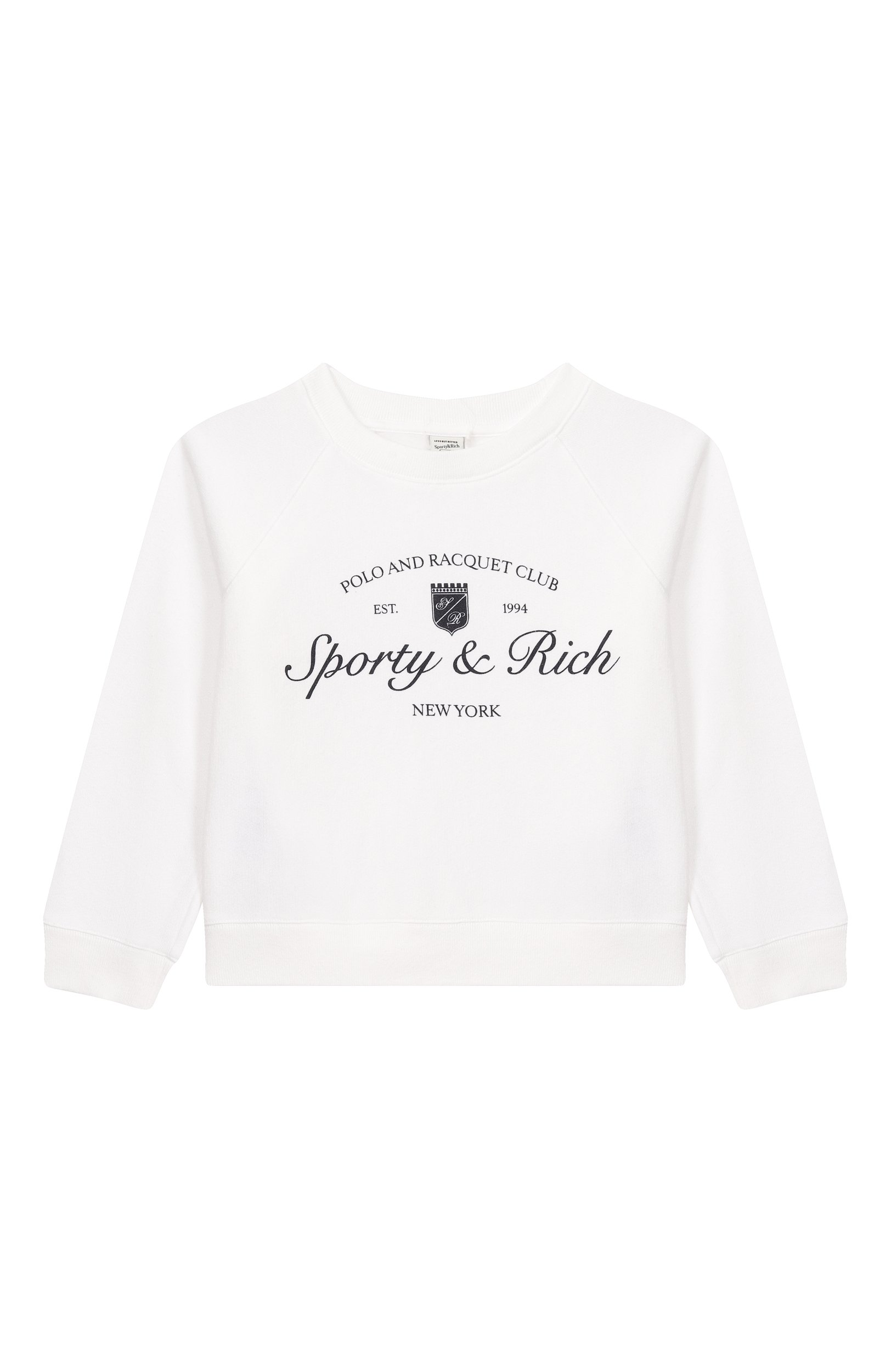 Свитшот SPORTY AND RICH белого цвета по цене 15150 руб., арт. WS07675412WH01_001, фото 1 Свитшот SPORTY AND RICH, арт. WS07675412WH01_001, фото 1