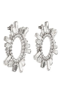Женские серьги AMINA MUADDI белого цвета, арт. BEGUM EARRINGS | Фото 3 (Региональные ограничения белый список (Axapta Mercury): Не проставлено; Нос: Не проставлено; Материал: Металл, Стекло)
