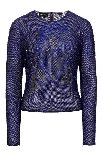 Женский топ с отделкой стразами GIORGIO ARMANI, арт. GW004362/AF29877