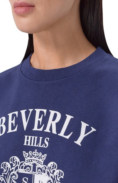 Хлопковый свитшот SPORTY AND RICH, арт. ST07164256BL106, фото 5