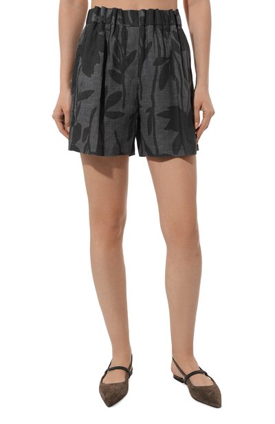 Льняные шорты BRUNELLO CUCINELLI, арт. MB650B1376, фото 3