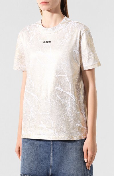 Хлопковая футболка MSGM, арт. 2741MDM170 195797, фото 3