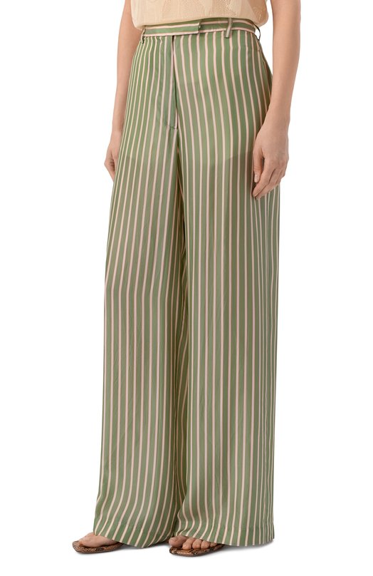 Брюки Dries Van Noten 010946/3274 Зелёный  010946/3274 Фото 3