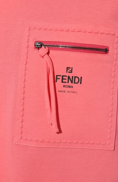 Хлопковая футболка FENDI, арт. FS7934 ANQS, фото 5
