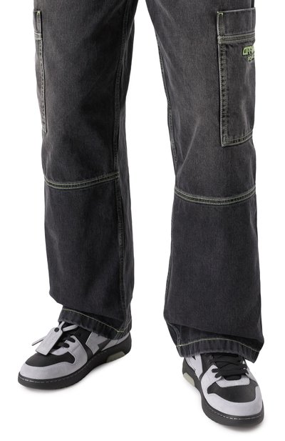 Кожаные кеды out of office OFF-WHITE, арт. 0MIA189S25LEA007, фото 3