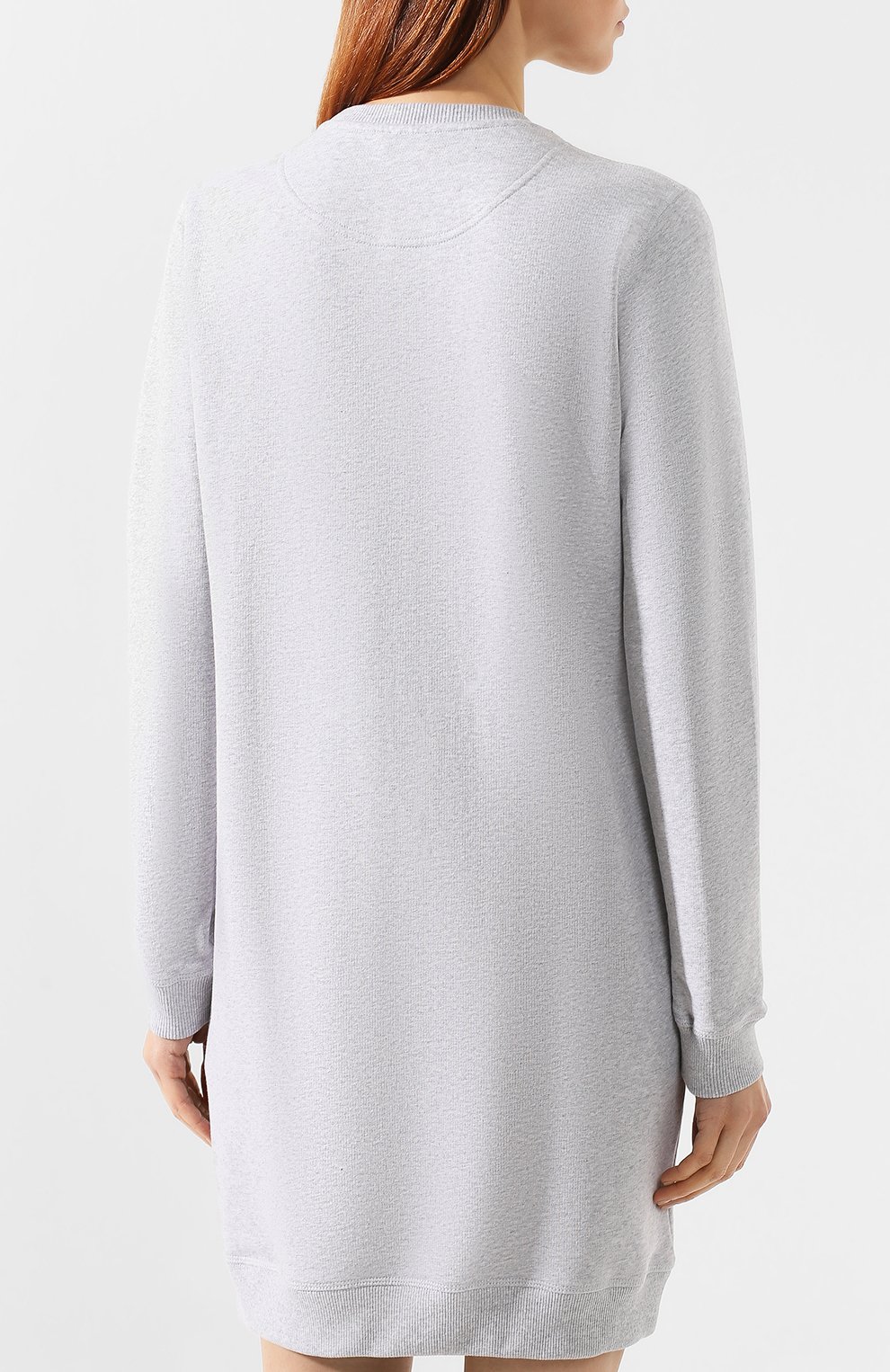 Хлопковое платье KENZO серого цвета по цене 31500 руб., арт. 2R08354XA, фото 4 Хлопковое платье KENZO, арт. 2R08354XA, фото 4