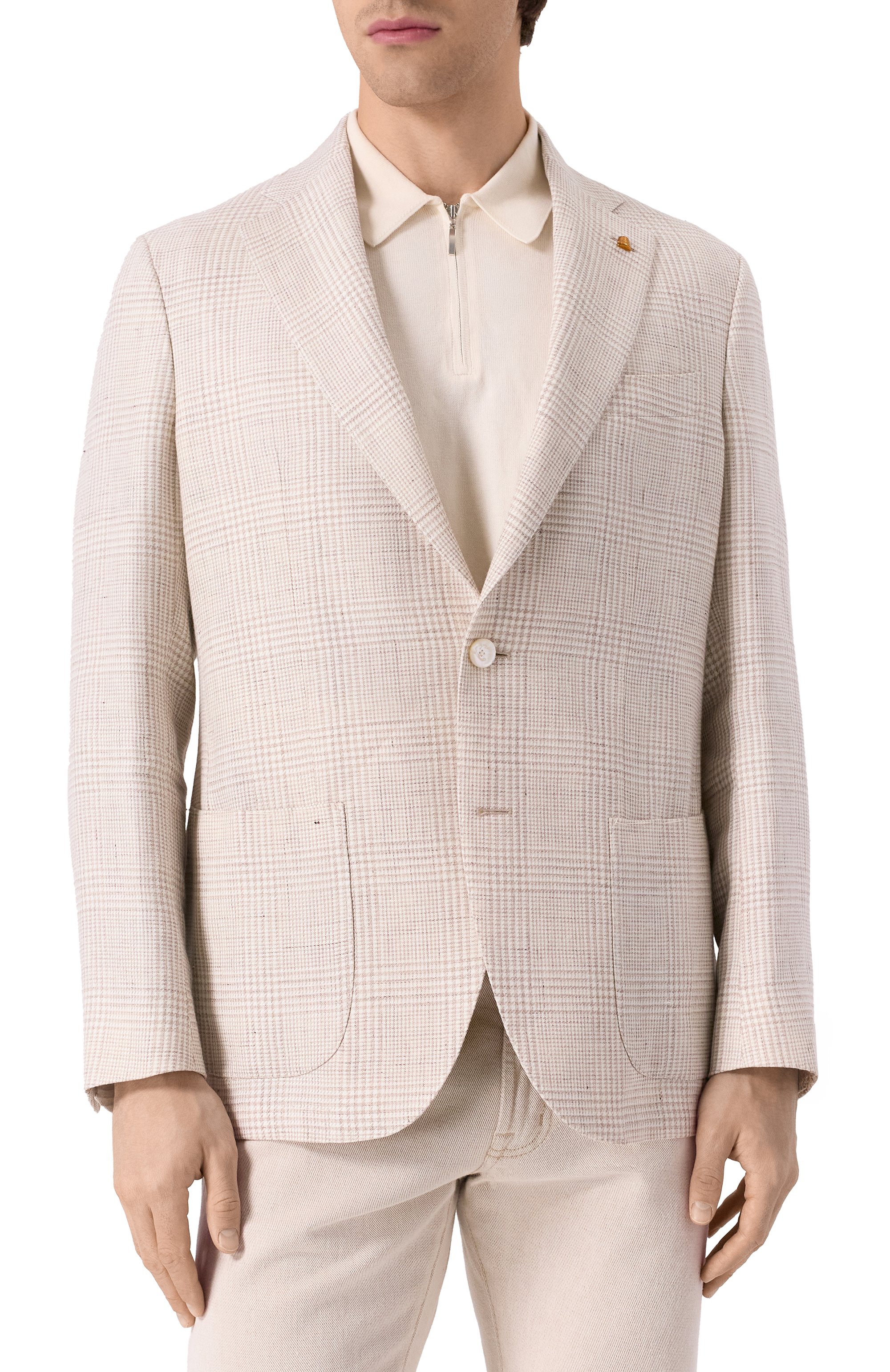 Пиджак изо льна и шерсти SARTORIA LATORRE, арт. EF74/QH0303, фото 4