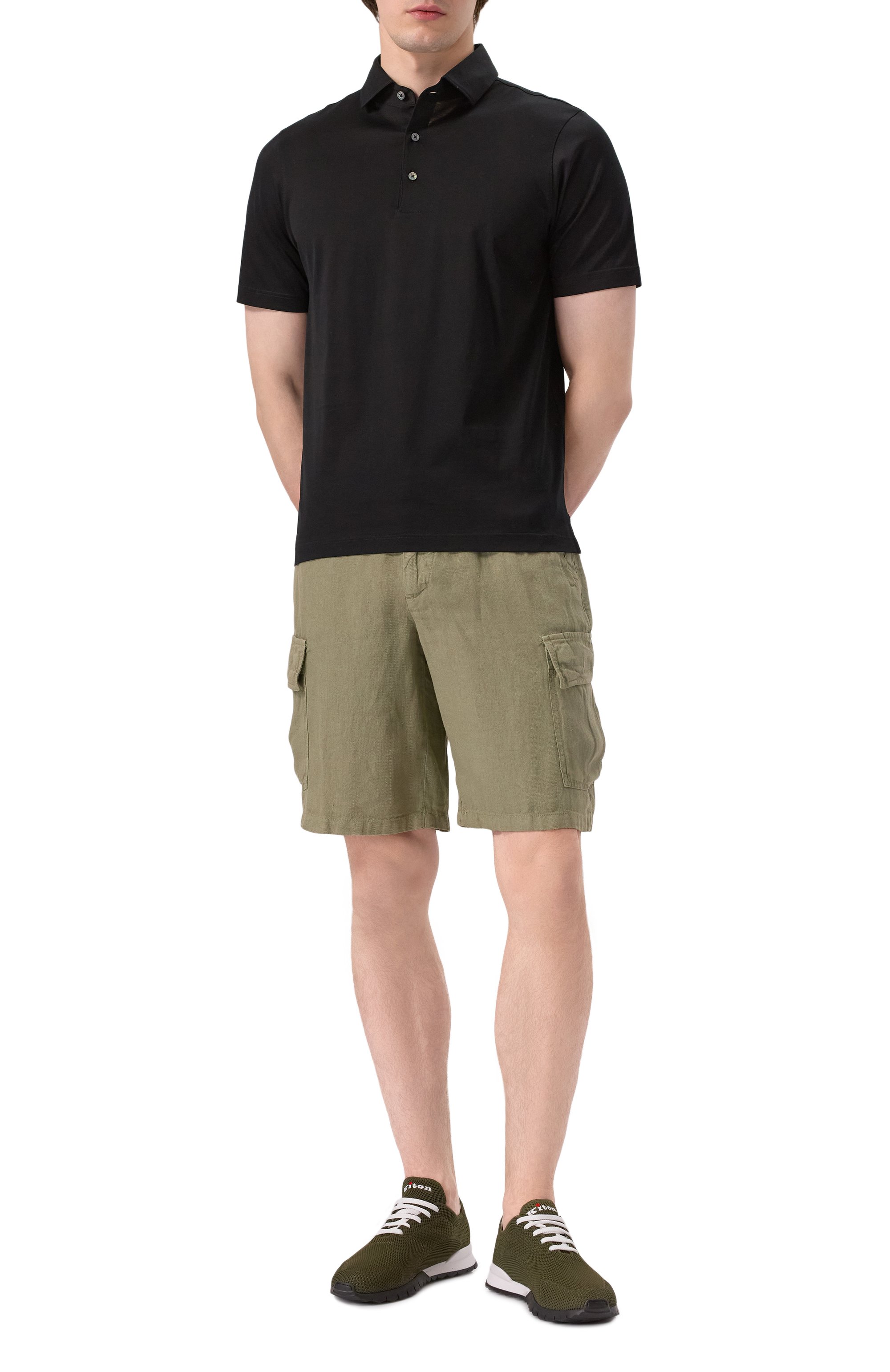 Льняные шорты 120% LINO, арт. 32ALIM29D4/D943/000, фото 2