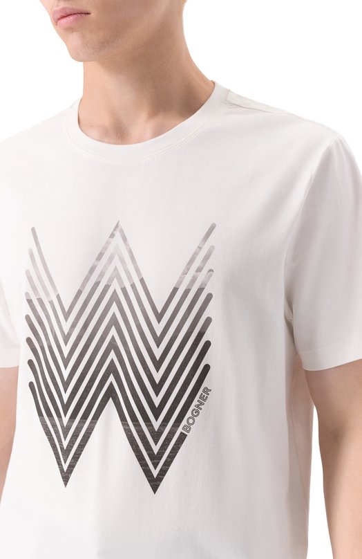 Хлопковая футболка Bogner 58466604 Белый  58466604 Фото 5