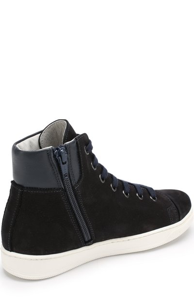 Высокие кожаные кеды на шнуровке LANVIN, арт. 58479/28-35, фото 3