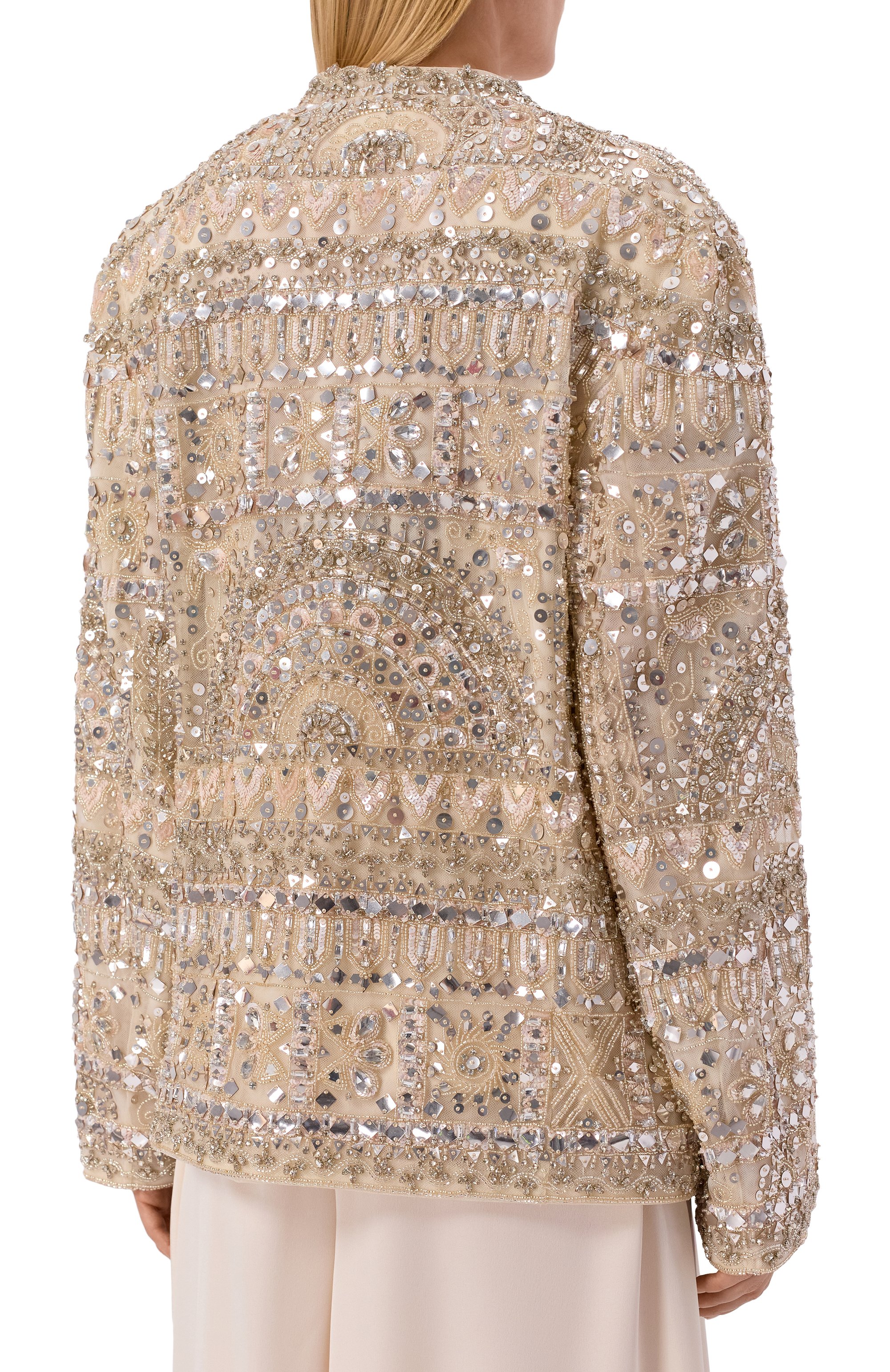 Жакет с отделкой бисером и пайетками ZUHAIR MURAD, арт. RJK26027/INST000, фото 4