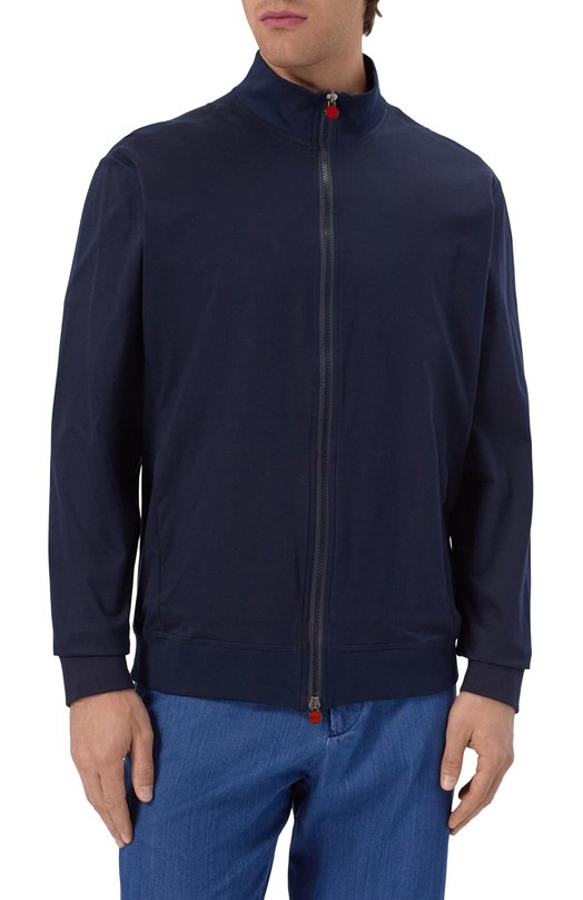 Хлопковый кардиган Kiton UMC032K06R4911_5XL-8XL Синий  UMC032K06R4911_5XL-8XL Фото 3