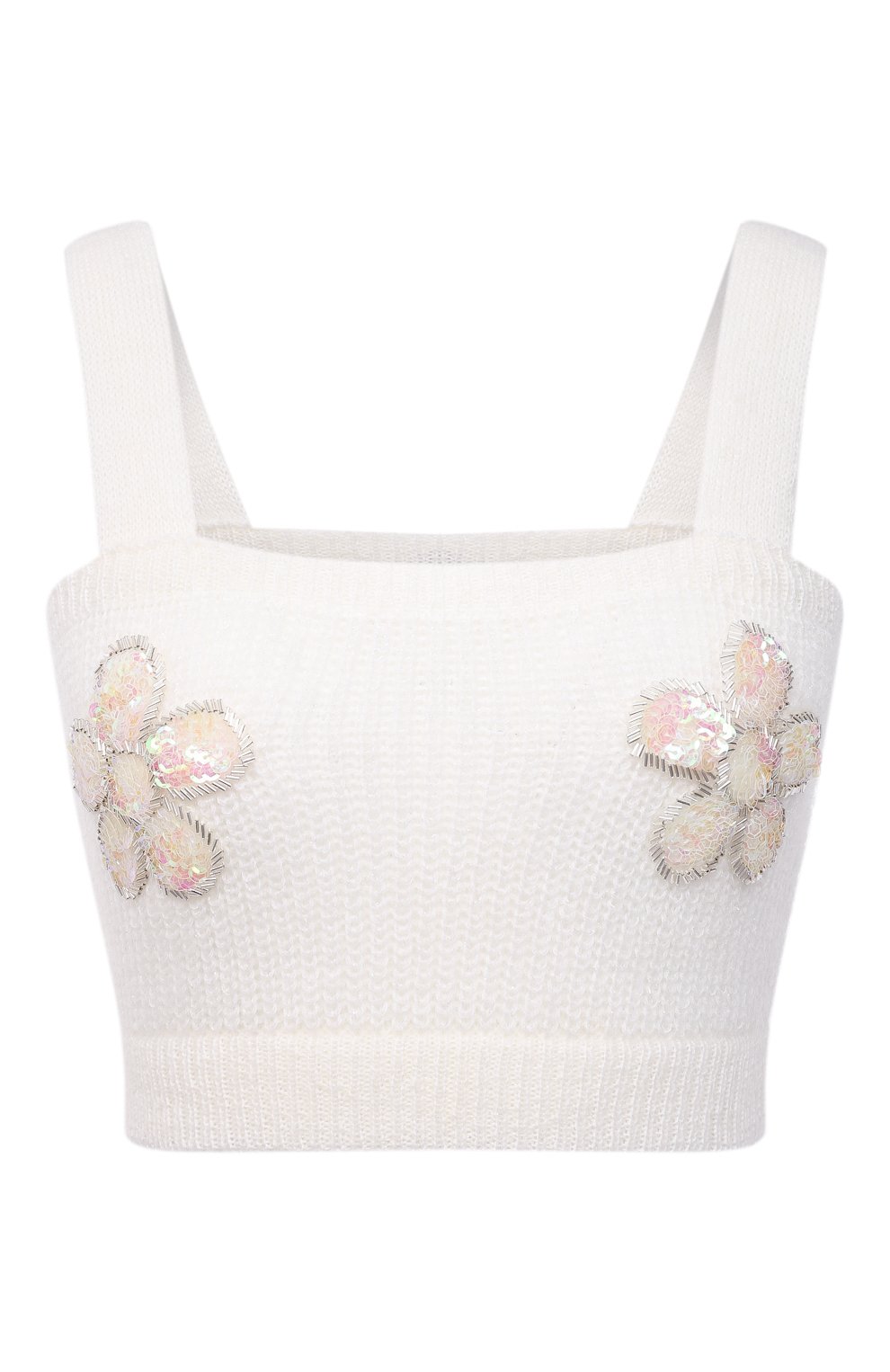 Топ ALESSANDRA RICH белого цвета по цене 38500 руб., арт. FAB2609-K2858, фото 1 Топ ALESSANDRA RICH, арт. FAB2609-K2858, фото 1