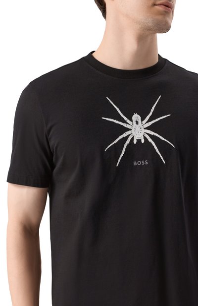 Хлопковая футболка BOSS ORANGE, арт. 50534924, фото 5