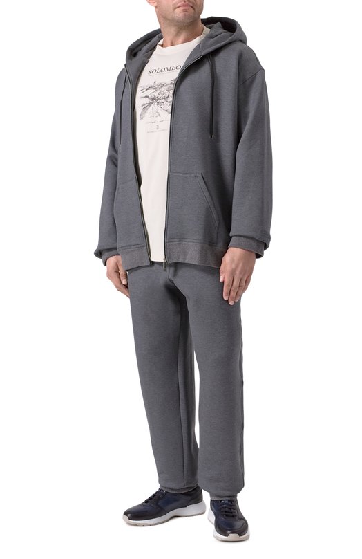 Хлопковая футболка Brunello Cucinelli M0B138454W Кремовый  M0B138454W Фото 2