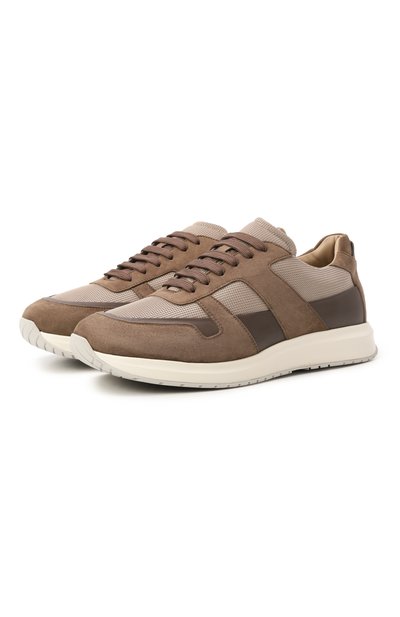 Мужские комбинированные кроссовки MVST, арт. SNEAKER 7/CALFSKIN+SUEDE+NYL0N