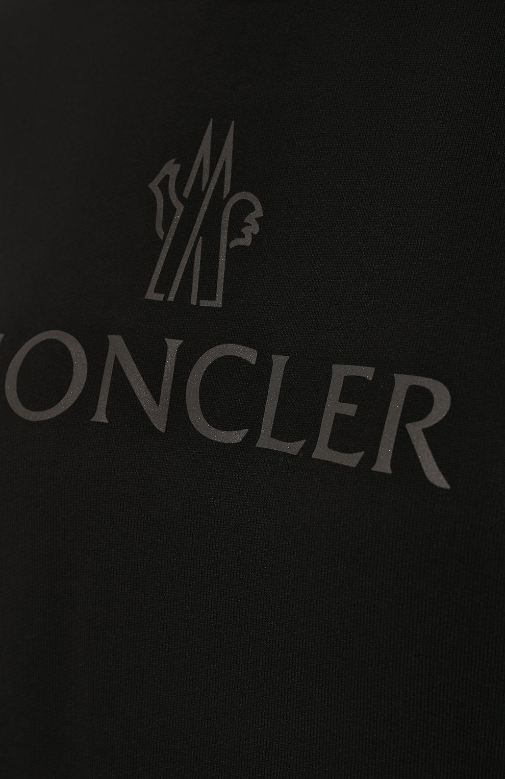 Хлопковое худи MONCLER черного цвета по цене 53350 руб., арт. H1-093-8G000-18-809KR, фото 5 Хлопковое худи MONCLER, арт. H1-093-8G000-18-809KR, фото 5